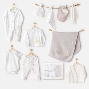 BEBEK HASTANE ÇIKIŞI 10 PCS NEWBORN SET LITTLE KING
