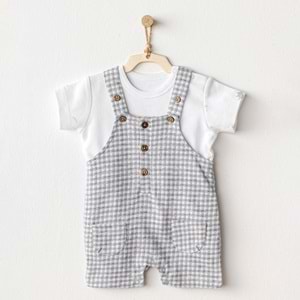 BEBEK SALOPET TAKIM JUMPSUIT SET LITTLE KING