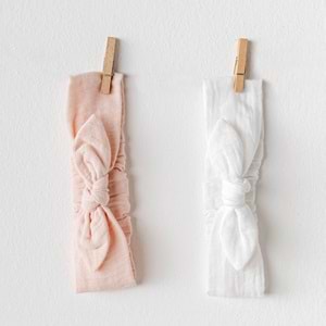 BEBEK SAÇ BANDI 2 PCS HEADBAND MUSLIN HOME