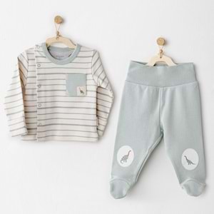 BEBEK ZIBIN TAKIM 2 PCS SIDE SNAP SET MUMMY S SNUGGLE SAURUS