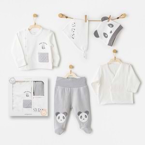 BEBEK HASTANE ÇIKIŞI 5 PCS NEWBORN SET KEEP SMILING