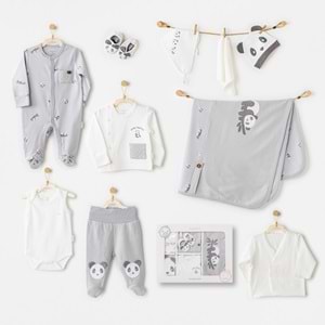 BEBEK HASTANE ÇIKIŞI 10 PCS NEWBORN SET KEEP SMILING