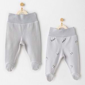 BEBEK PATİKLİ PANTOLON 2 PCS FOOTED PANTS KEEP SMILING