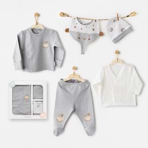BEBEK HASTANE ÇIKIŞI 5 PCS NEWBORN SET HELLO AUTUMN