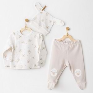 BEBEK ZIBIN TAKIM 3 PCS SIDE SNAP SET TINNY S SHEEPS