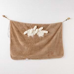 BEBEK BATTANİYE BLANKET 90X85 WELSOFT TINNY S SHEEPS