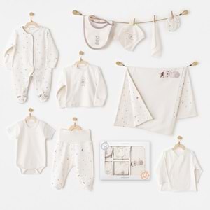 BEBEK HASTANE ÇIKIŞI 10 PCS NEWBORN SET MY 1 ST WARDROBE