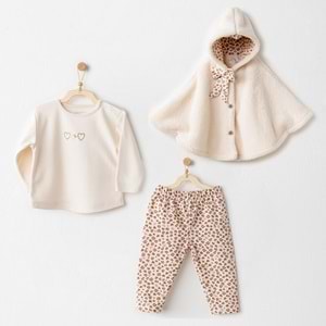 BEBEK TAKIM 3 PCS SET LITTLE LEOPARD