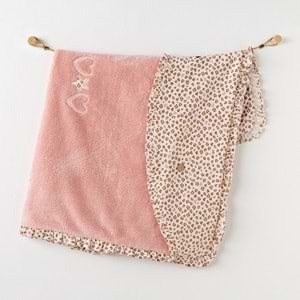 BEBEK BATTANİYE BLANKET 90X85 WELSOFT LITTLE LEOPARD
