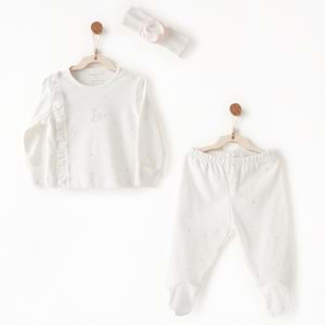 BEBEK ZIBIN TAKIM 3 PCS SIDE SNAP SET SUMMER TIME