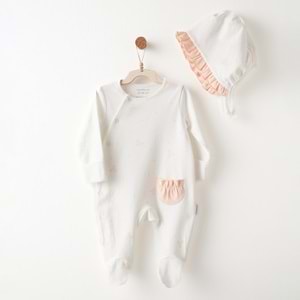 BEBEK TULUM TAKIM ROMPER HAT SET LITTLE SWAN LOVE