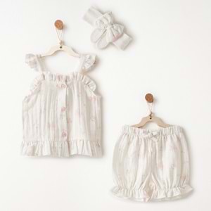 BEBEK TAKIM 3 PCS SET MUSLIN LOVELY DAY