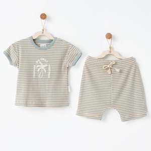 BEBEK TAKIM 2 PCS SET BAMBOO STRIPED