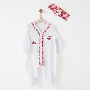 BEBEK TULUM TAKIM ROMPER BAND SET CHERRY CHATTY