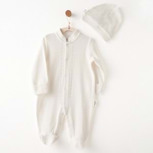 BEBEK TULUM TAKIM ROMPER HAT SET GENTELMAN