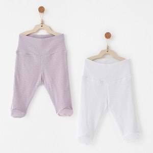 BEBEK PATİKLİ PANTOLON 2 PCS FOOTED PANTS JACQUARD SPECIAL MODAL