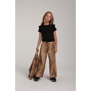 35962 GARS KIZ PANTOLON 10-14 - KAHVE - 14 YAŞ