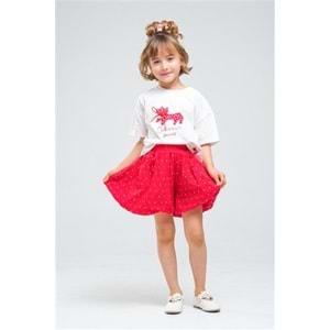 N1075 KIZ TAKIM - KIRMIZI - 3-4 YAŞ