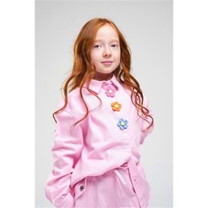 N1057 KIZ GÖMLEK - PEMBE - 4-5 YAŞ