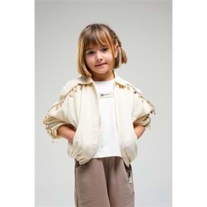 N1008 KIZ CEKET - EKRU - 3-4 YAŞ