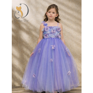5643 ÇOCUK ELBİSE - LİLA - 4 YAŞ