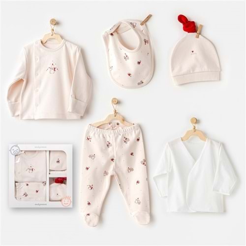 BEBEK HASTANE ÇIKIŞI 5 PCS NEWBORN SET PENGUIN