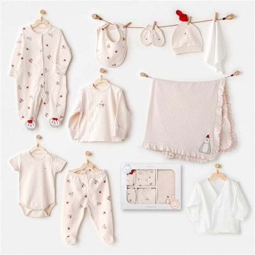 BEBEK HASTANE ÇIKIŞI 10 PCS NEWBORN SET PENGUIN