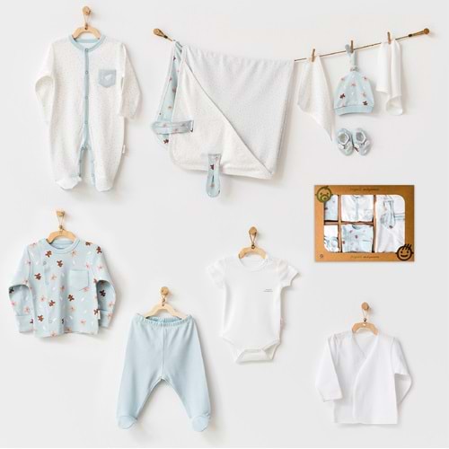 BEBEK HASTANE ÇIKIŞI 10 PCS NEWBORN SET GINGERS
