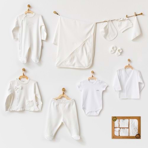 BEBEK HASTANE ÇIKIŞI 10 PCS NEWBORN SET NATURA WAWA