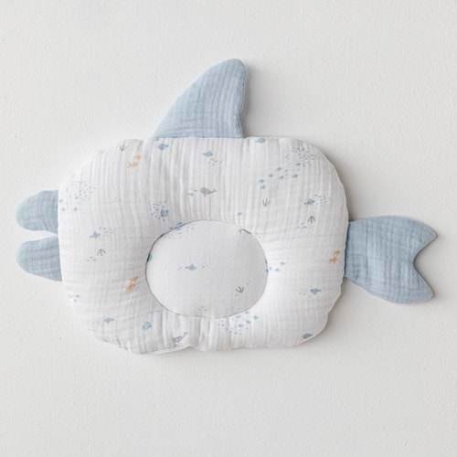 BEBEK YASTIK PILLOW 30X25 OCEAN IS MY HAPPY PLACE MUSLIN