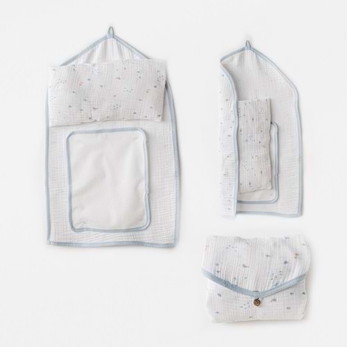 BEBEK ALT AÇMA CHANGING MAT OCEAN IS MY HAPPY PLACE MUSLIN