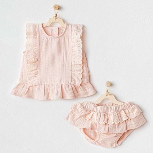 BEBEK TAKIM 2 PCS SET MUSLIN HOME