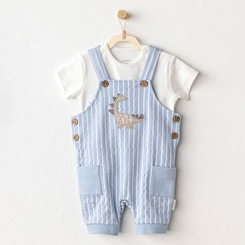 BEBEK SALOPET TAKIM JUMPSUIT SET DINO
