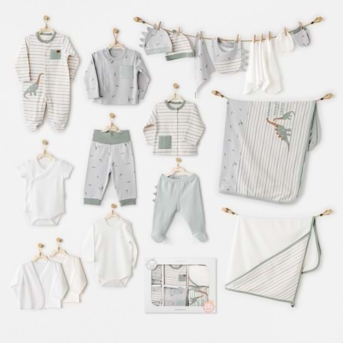 BEBEK HASTANE ÇIKIŞI 20 PCS NEWBORN SET MUMMY S SNUGGLE SAURUS