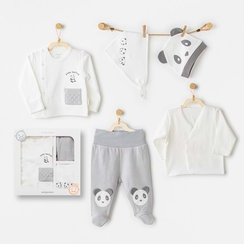 BEBEK HASTANE ÇIKIŞI 5 PCS NEWBORN SET KEEP SMILING