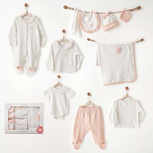 BEBEK HASTANE ÇIKIŞI 10 PCS NEWBORN SET LITTLE SWAN LOVE