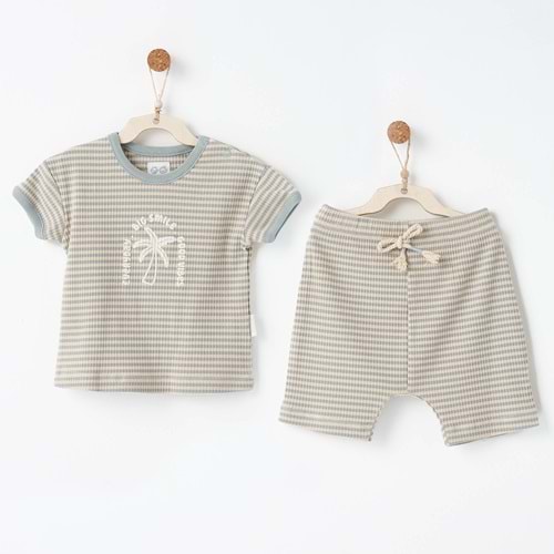 BEBEK TAKIM 2 PCS SET BAMBOO STRIPED