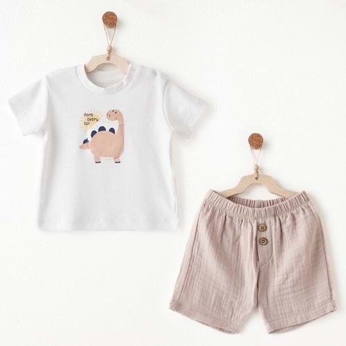 BEBEK TAKIM 2 PCS SET MUSLIN RELAX TIME