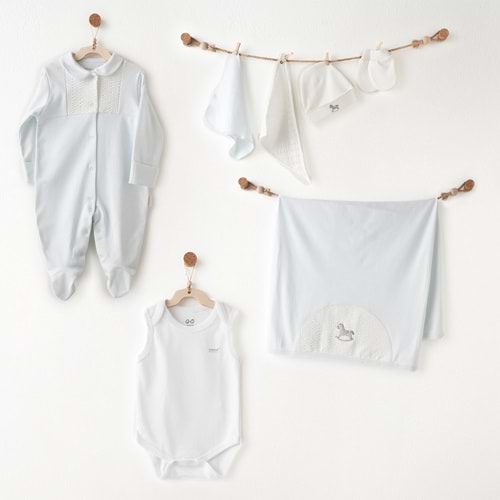 BEBEK HASTANE ÇIKIŞI 7 PCS NEWBORN SET LITTLE COWBOY