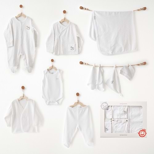 BEBEK HASTANE ÇIKIŞI 10 PCS NEWBORN SET MY LITTLE WORLD