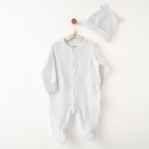 BEBEK TULUM TAKIM ROMPER HAT SET MY LITTLE WORLD