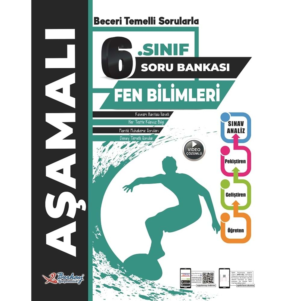 Berkay Yayınları 6. Sınıf Aşamalı Fen Bilimleri Soru Bankası