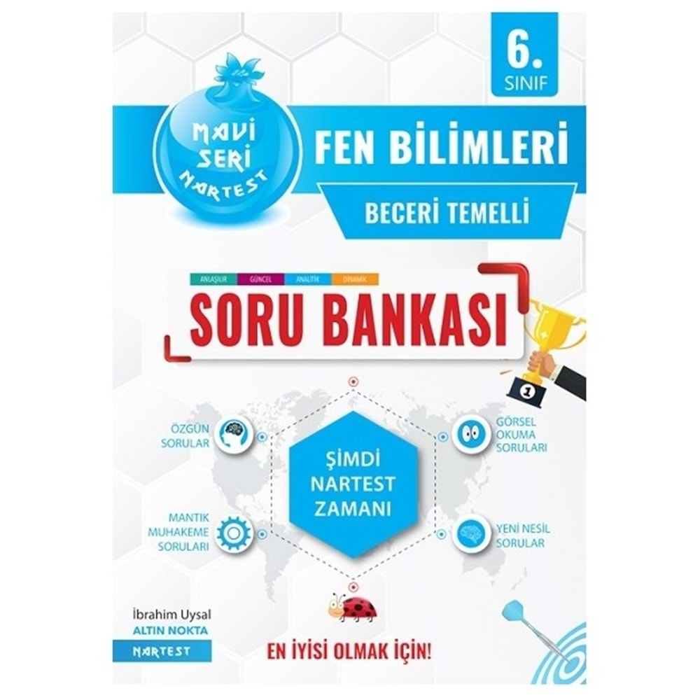 Nartest Yayınları 6. Sınıf Mavi Fen Bilimleri Soru Bankası