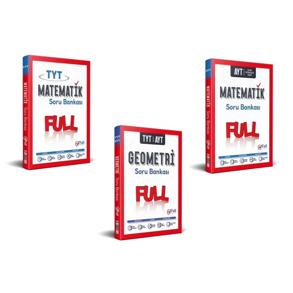 Full Yayınları Tyt Matematik Ayt Matematik Geometri 3 Kitap Set