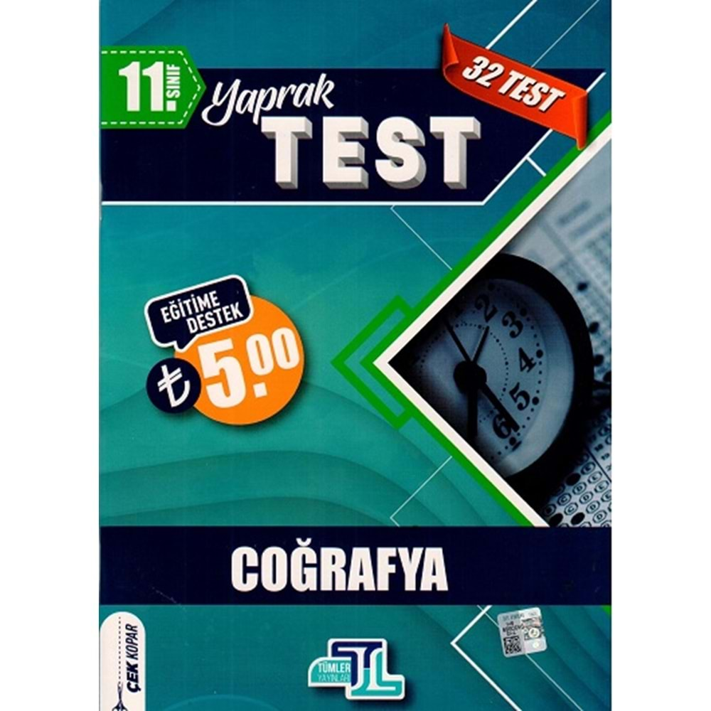 Tümler Yayınları 11. Sınıf Coğrafya Yaprak Test