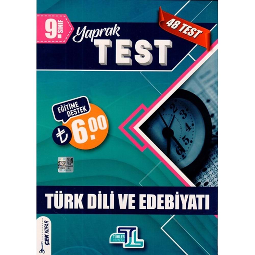 Tümler Yayınları 9. Sınıf Türk Dili Edebiyatı Yaprak Test