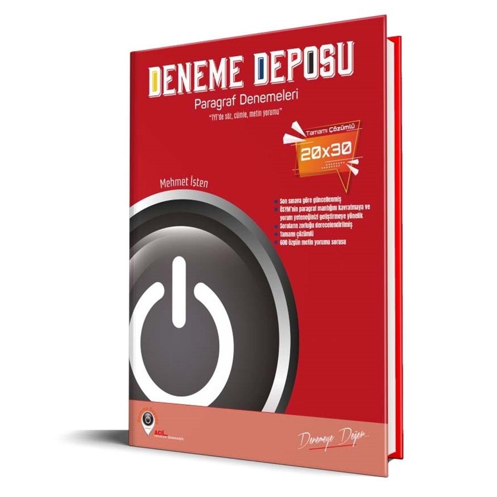 Deneme Deposu Yayınları 20x30 Paragraf Denemeleri