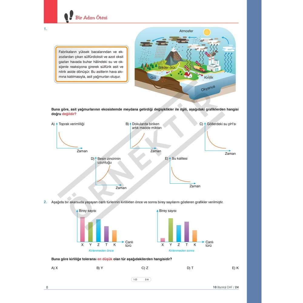 Eis Yayınları 10. Sınıf Biyoloji DAF