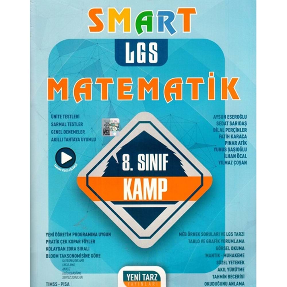 Yeni Tarz Yayınları 8. Sınıf Matematik Smart Kamp 2022