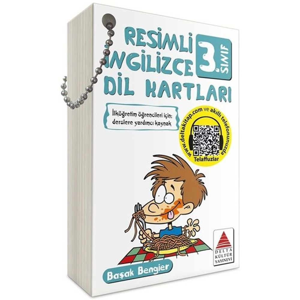 Delta Kültür Yayınevi 3. Sınıf Resimli İngilizce Dil Kartları